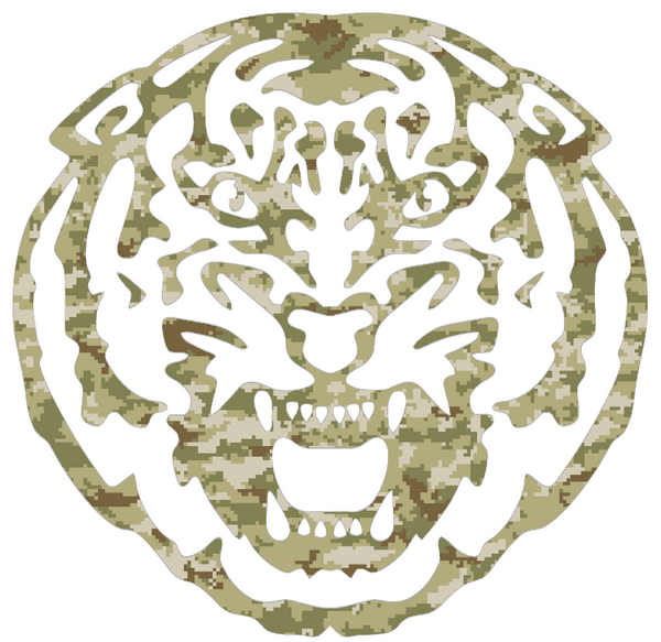 LSU Tigers Team Logo Salute to Service Camouflage Camo Vinyl Decal PICK SIZE