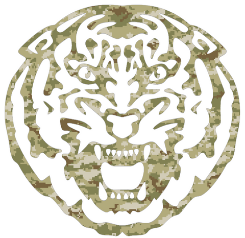 LSU Tigers Team Logo Salute to Service Camouflage Camo Vinyl Decal PICK SIZE