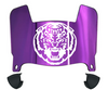 LSU Tigers Mini Football Helmet Visor Shield w/ Clips - PICK VISOR & LOGO COLOR - SportsJewelryProShop