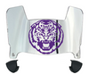 LSU Tigers Mini Football Helmet Visor Shield w/ Clips - PICK VISOR & LOGO COLOR - SportsJewelryProShop