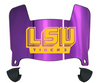 LSU Tigers Mini Football Helmet Visor Shield w/ Clips - PICK VISOR & LOGO COLOR - SportsJewelryProShop