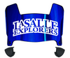La Salle Explorers Mini Football Helmet Visor Shield w/ Clips - PICK VISOR & LOGO COLOR