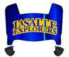La Salle Explorers Mini Football Helmet Visor Shield w/ Clips - PICK VISOR & LOGO COLOR