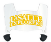 La Salle Explorers Mini Football Helmet Visor Shield w/ Clips - PICK VISOR & LOGO COLOR