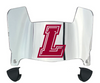 Lafayette Leopards Mini Football Helmet Visor Shield w/ Clips - PICK VISOR & LOGO COLOR