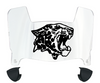 Lafayette Leopards Mini Football Helmet Visor Shield w/ Clips - PICK VISOR & LOGO COLOR