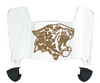Lafayette Leopards Mini Football Helmet Visor Shield w/ Clips - PICK VISOR & LOGO COLOR