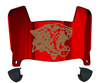 Lafayette Leopards Mini Football Helmet Visor Shield w/ Clips - PICK VISOR & LOGO COLOR