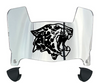 Lafayette Leopards Mini Football Helmet Visor Shield w/ Clips - PICK VISOR & LOGO COLOR