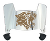 Lafayette Leopards Mini Football Helmet Visor Shield w/ Clips - PICK VISOR & LOGO COLOR
