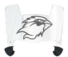 Lamar Cardinals Mini Football Helmet Visor Shield w/ Clips - PICK VISOR & LOGO COLOR