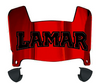 Lamar Cardinals Mini Football Helmet Visor Shield w/ Clips - PICK VISOR & LOGO COLOR