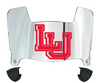 Lamar Cardinals Mini Football Helmet Visor Shield w/ Clips - PICK VISOR & LOGO COLOR