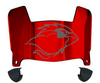 Lamar Cardinals Mini Football Helmet Visor Shield w/ Clips - PICK VISOR & LOGO COLOR