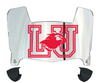 Lamar Cardinals Mini Football Helmet Visor Shield w/ Clips - PICK VISOR & LOGO COLOR
