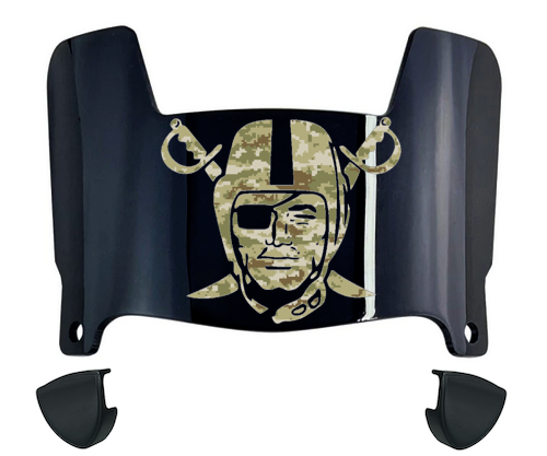 Oakland Raiders Limited Edition Mini Football Helmet Visor Shield w/ Clips - PICK VISOR & LOGO COLOR