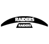 Las Vegas Raiders MIDI Mid Size SpeedFlex Football Helmet Front & Back Bumper Decal Set - Pick Color