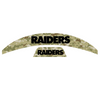 Las Vegas Raiders MIDI Mid Size SpeedFlex Football Helmet Front & Back Bumper Decal Set - Pick Color