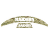 Las Vegas Raiders MIDI Mid Size SpeedFlex Football Helmet Front & Back Bumper Decal Set - Pick Color