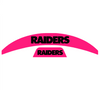 Las Vegas Raiders MIDI Mid Size SpeedFlex Football Helmet Front & Back Bumper Decal Set - Pick Color