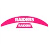 Las Vegas Raiders MIDI Mid Size SpeedFlex Football Helmet Front & Back Bumper Decal Set - Pick Color