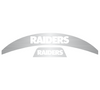 Las Vegas Raiders MIDI Mid Size SpeedFlex Football Helmet Front & Back Bumper Decal Set - Pick Color