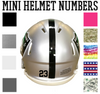 Las Vegas Raiders Jersey Style Vinyl Number Decal Sheet Set of 50 #0-9 - Pick Color & Size