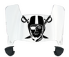 Las Vegas Raiders Mini Football Helmet Visor Shield w/ Clips - PICK VISOR & LOGO COLOR