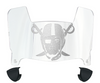 Las Vegas Raiders Mini Football Helmet Visor Shield w/ Clips - PICK VISOR & LOGO COLOR