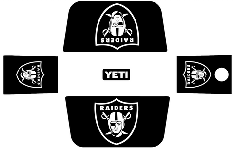 Las Vegas Raiders Wrap Kit for YETI Hard Coolers Tundra Roadie Haul PICK COLOR