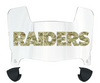 Oakland Raiders Limited Edition Mini Football Helmet Visor Shield w/ Clips - PICK VISOR & LOGO COLOR