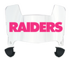 Oakland Raiders Limited Edition Mini Football Helmet Visor Shield w/ Clips - PICK VISOR & LOGO COLOR