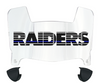 Oakland Raiders Limited Edition Mini Football Helmet Visor Shield w/ Clips - PICK VISOR & LOGO COLOR