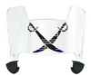 Oakland Raiders Limited Edition Mini Football Helmet Visor Shield w/ Clips - PICK VISOR & LOGO COLOR
