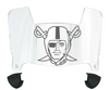 Las Vegas Raiders Mini Football Helmet Visor Shield w/ Clips - PICK VISOR & LOGO COLOR