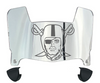Las Vegas Raiders Mini Football Helmet Visor Shield w/ Clips - PICK VISOR & LOGO COLOR
