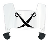 Las Vegas Raiders Mini Football Helmet Visor Shield w/ Clips - PICK VISOR & LOGO COLOR