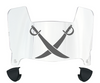 Las Vegas Raiders Mini Football Helmet Visor Shield w/ Clips - PICK VISOR & LOGO COLOR