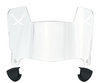 Las Vegas Raiders Mini Football Helmet Visor Shield w/ Clips - PICK VISOR & LOGO COLOR