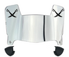 Las Vegas Raiders Mini Football Helmet Visor Shield w/ Clips - PICK VISOR & LOGO COLOR