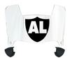 Las Vegas Raiders Mini Football Helmet Visor Shield w/ Clips - PICK VISOR & LOGO COLOR
