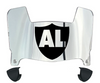Las Vegas Raiders Mini Football Helmet Visor Shield w/ Clips - PICK VISOR & LOGO COLOR