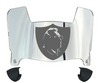 Las Vegas Raiders Mini Football Helmet Visor Shield w/ Clips - PICK VISOR & LOGO COLOR