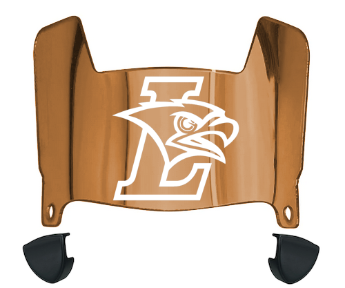 Lehigh Mountain Hawks Mini Football Helmet Visor Shield w/ Clips - PICK VISOR & LOGO COLOR