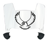 Lehigh Mountain Hawks Mini Football Helmet Visor Shield w/ Clips - PICK VISOR & LOGO COLOR