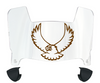 Lehigh Mountain Hawks Mini Football Helmet Visor Shield w/ Clips - PICK VISOR & LOGO COLOR