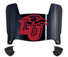 Liberty Flames Mini Football Helmet Visor Shield w/ Clips - PICK VISOR & LOGO COLOR