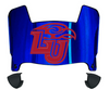 Liberty Flames Mini Football Helmet Visor Shield w/ Clips - PICK VISOR & LOGO COLOR