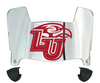 Liberty Flames Mini Football Helmet Visor Shield w/ Clips - PICK VISOR & LOGO COLOR