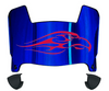 Liberty Flames Mini Football Helmet Visor Shield w/ Clips - PICK VISOR & LOGO COLOR